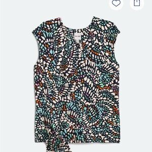Mic & Zoe Colorful Patterned Sleeveless Top